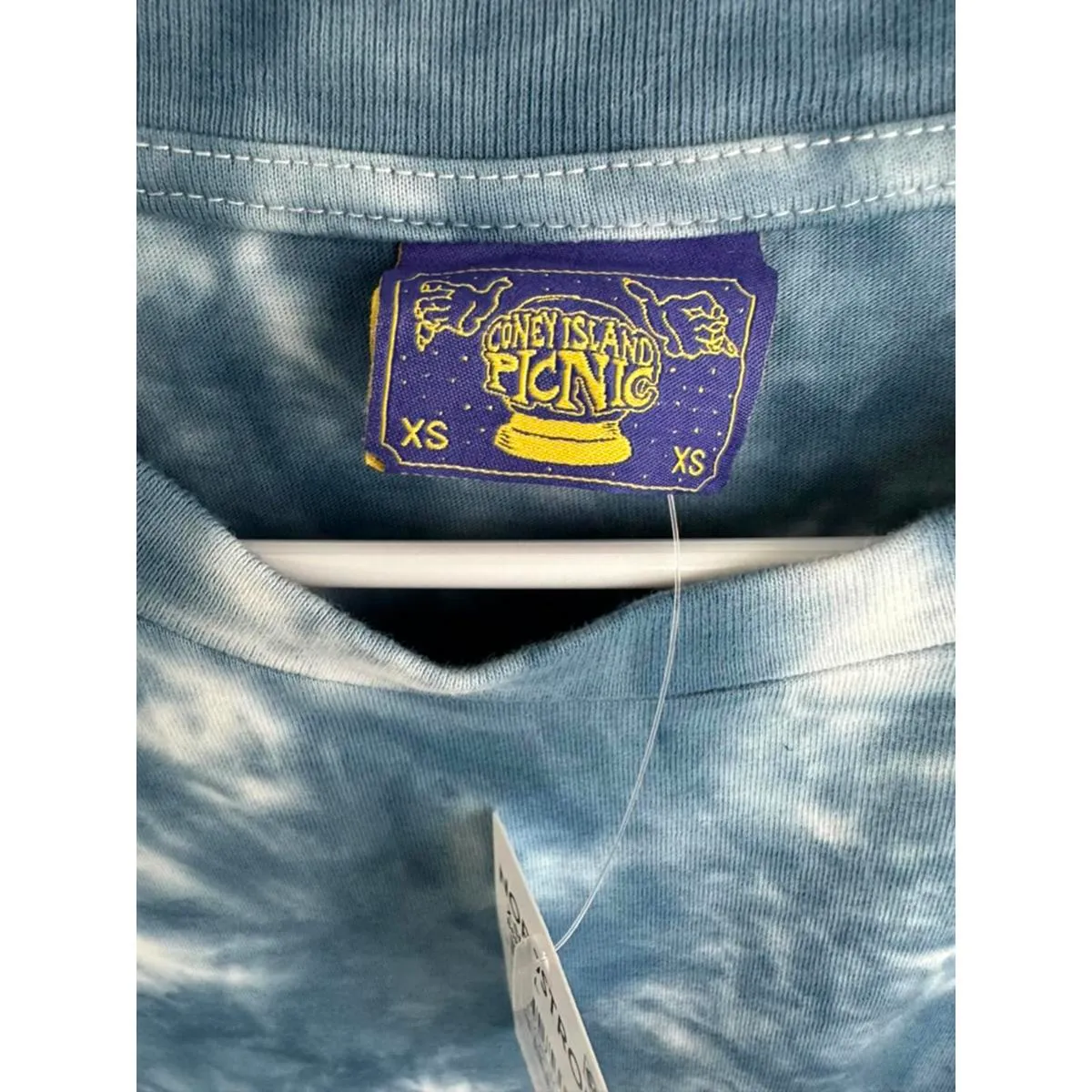 CONEY ISLAND PICNIC Yosemite Mountains Tie Dye Short Sleeve Tee Blue NWT XS - Image 9