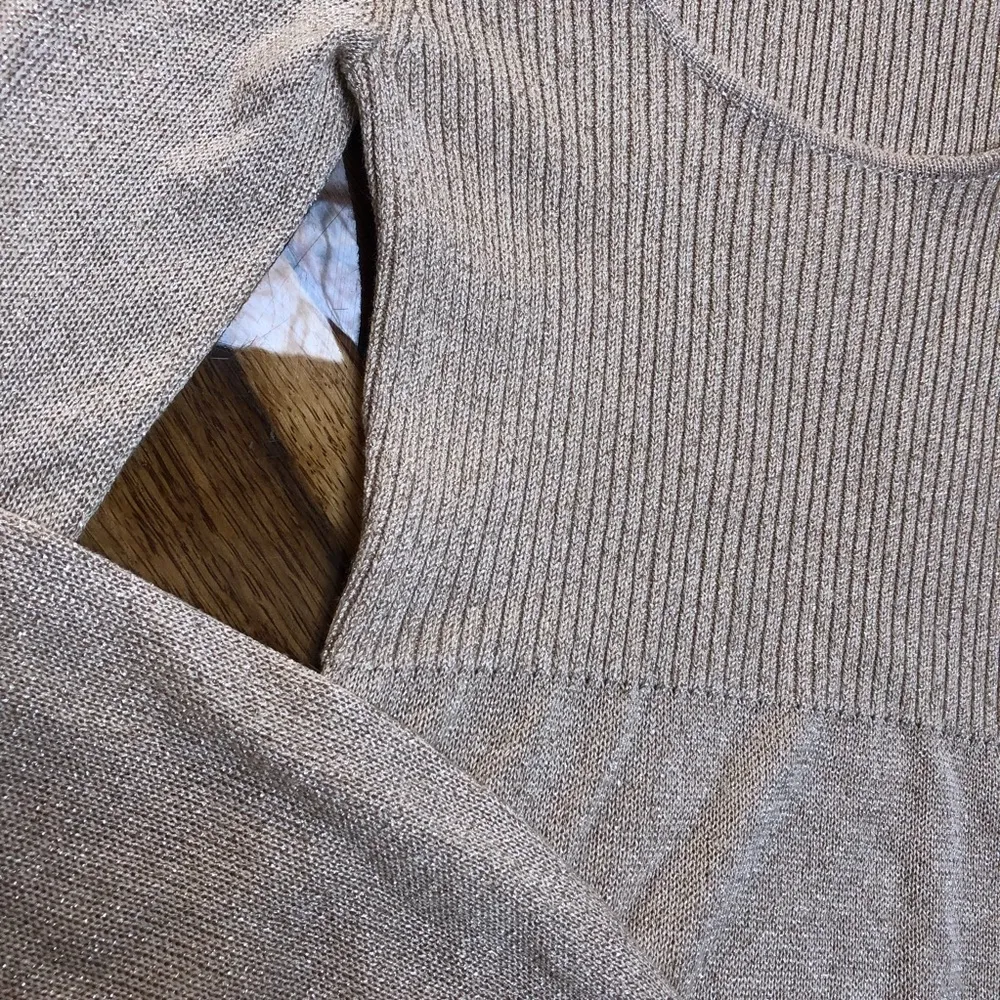 Express gold sweater dress - Image 3