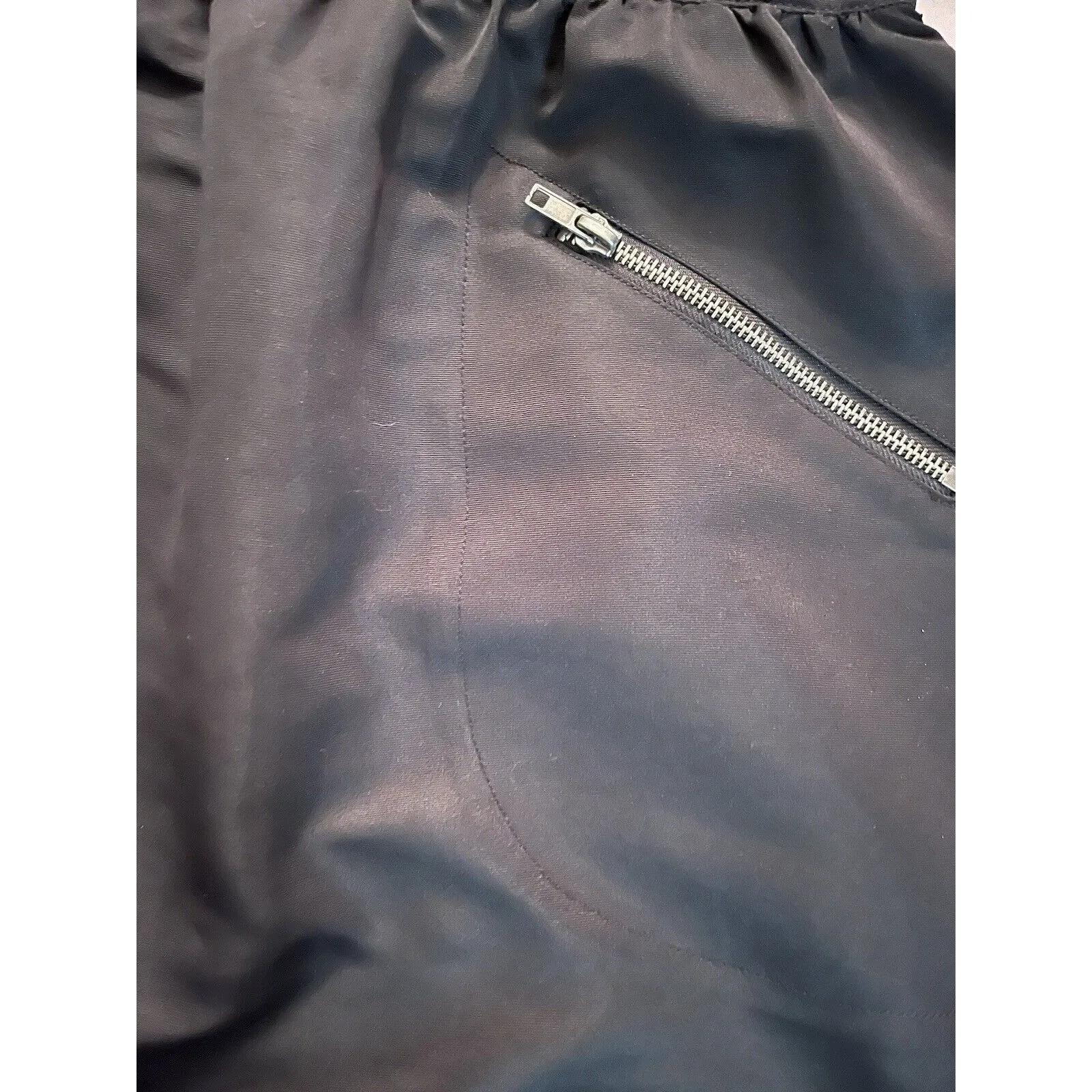 Walter Baker Pencil Black Bengaline Exposed Zipper Skirt-sz 6 - Image 3