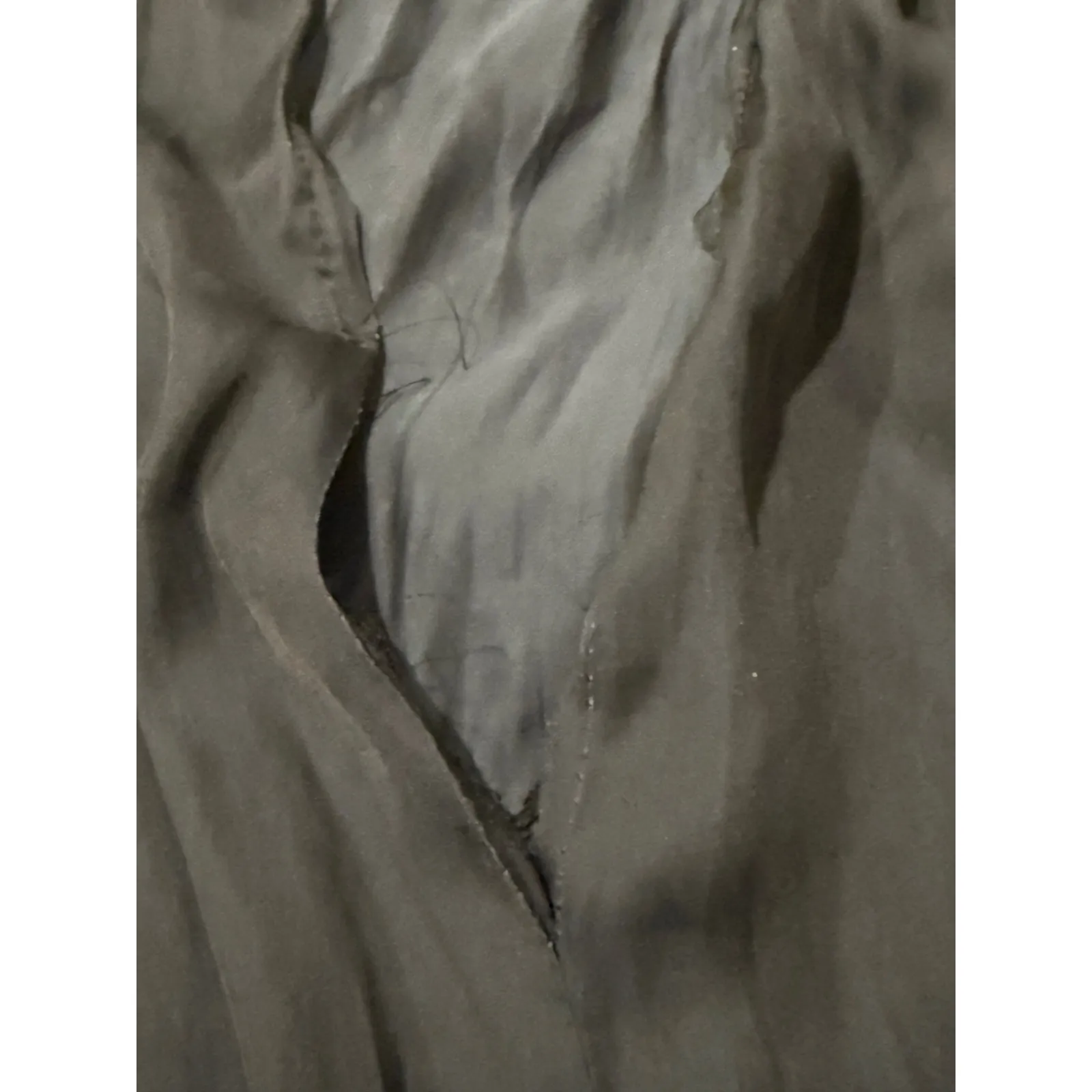 Lucky Brand Womens‎ Top Blouse Navy Blue Long Sleeve Tie Neck Smocked M - Image 2