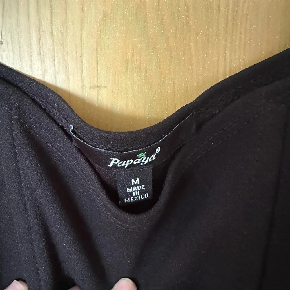 Corset Black Cropped Top with Puff Sleeves - Image 2