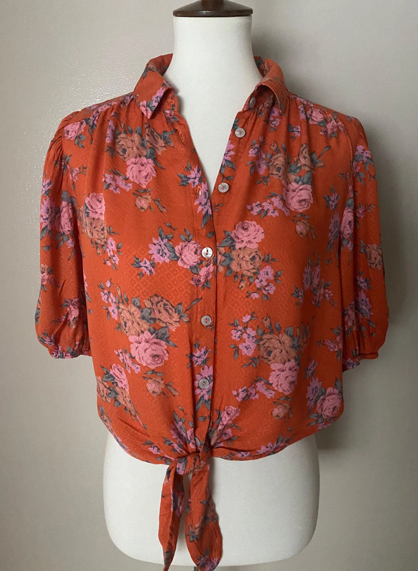 Celia Tie-Front Blouse - Image 8