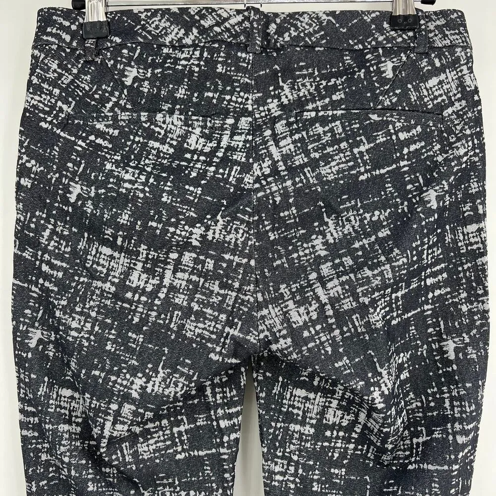 Calvin Klein (0) 28x26.5 Short Brushed Gray Skinny Ankle Crop Pants Mid Rise - Image 4