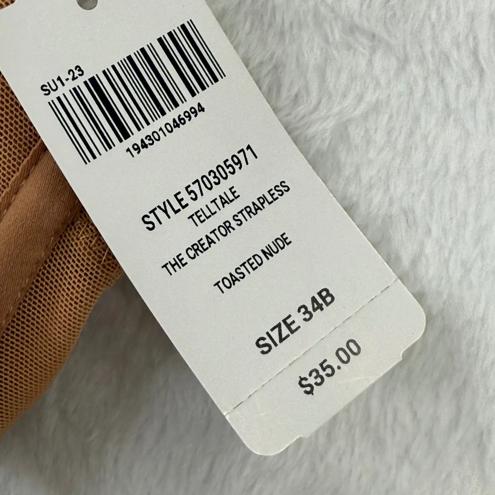 Soma Intimates Tell Tale Strapless Bra The Creator Nude Toasted 34B New Tan Size undefined - Image 2