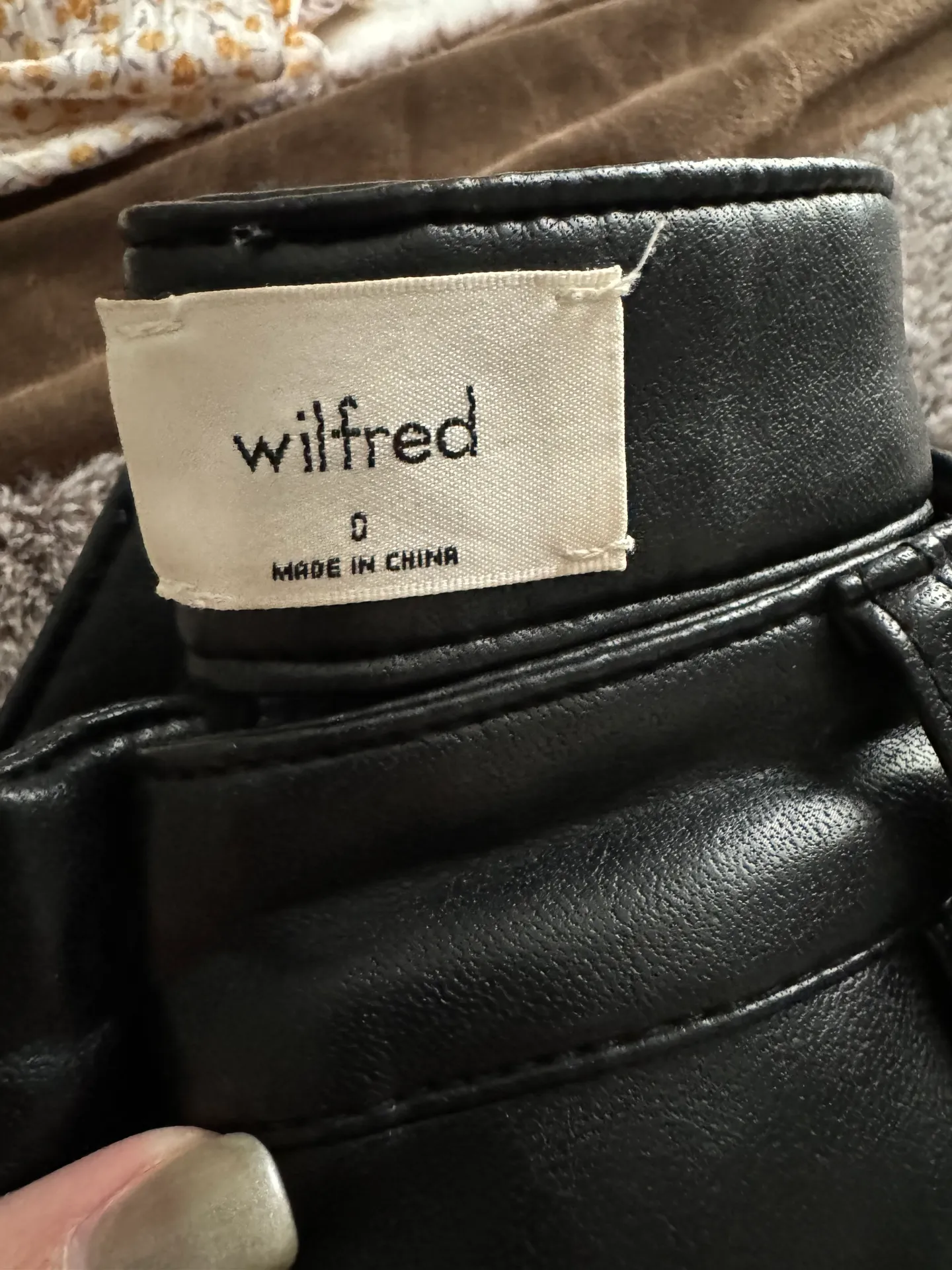 Aritzia Wilfred Leather Pants - Image 2