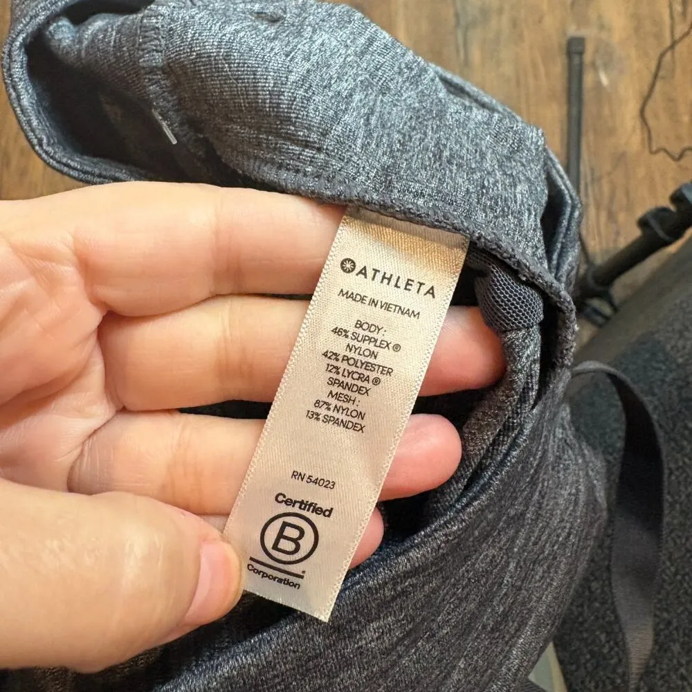 Athleta  grey heathered side strip jogger pants - Image 5