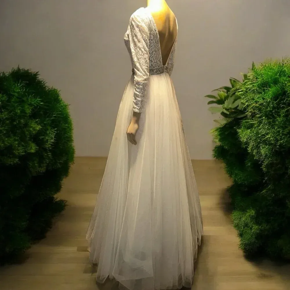 Envious Couture Prom by Karishma Collection ball gown/pageant dress size 16 White - Image 12