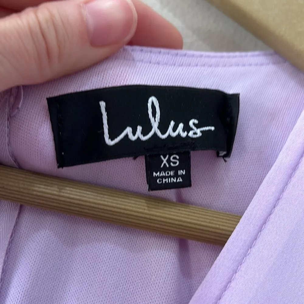 Lulu’s Dearly Loved Lavender Floral Print Flutter Sleeve Maxi Dress Pink Size XS - Image 4