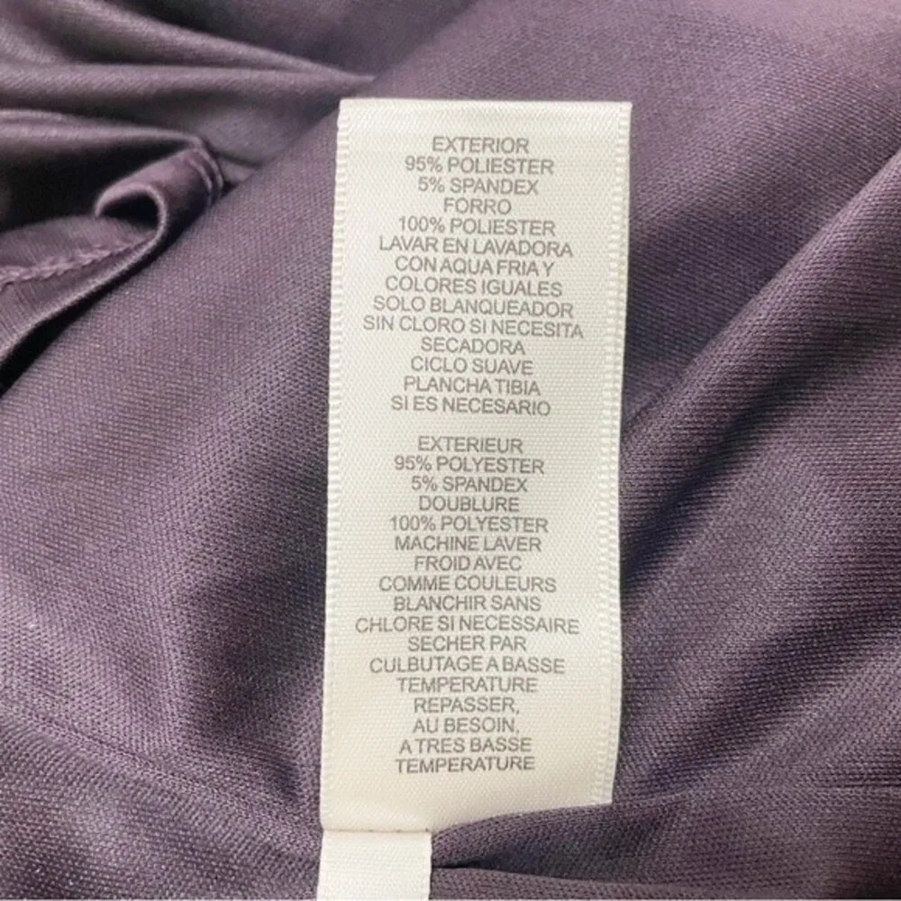 NWT Eliza J Floral Long Sleeve Shirred Midi Dress Aubergine Blooms Plus Size 20W - Image 13