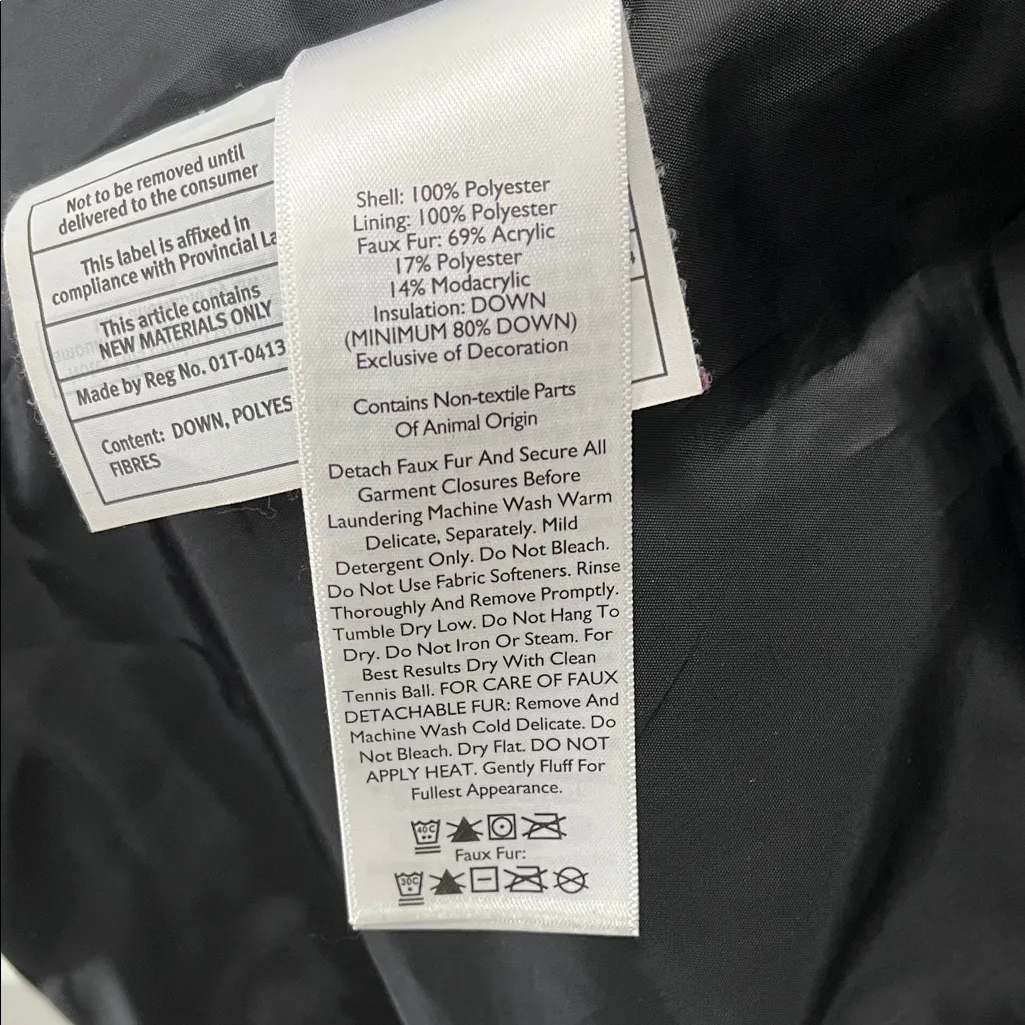 Eddie Bauer 80% Down Filled Black Puffer Parka Jacket - Size Large - Image 3