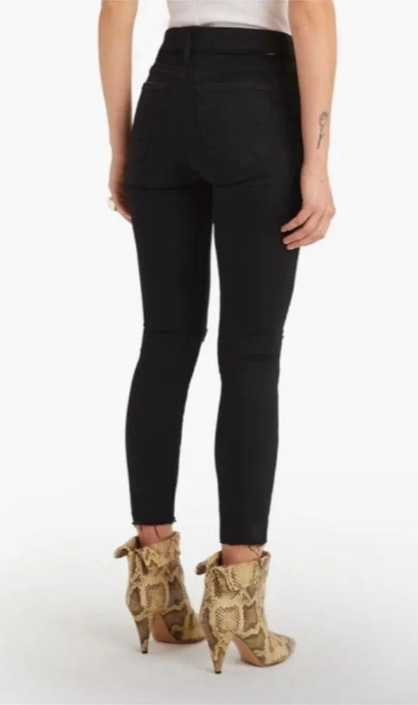 Mother Denim The Looker Ankle Fray Skinny Jeans in Guilty As Sin Sz 25 Gray Wash - Image 2