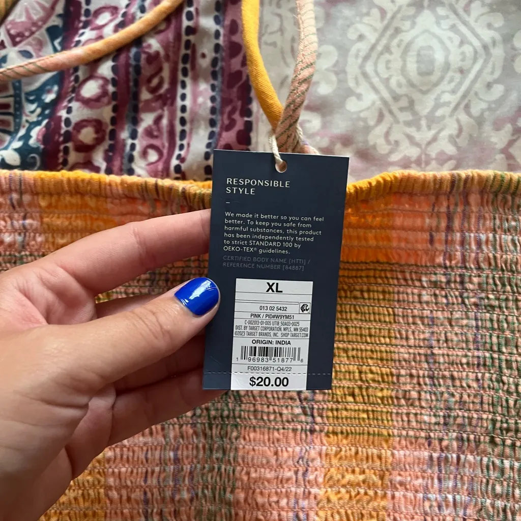 Universal Threads Universal Thread Multicolor Plaid Crop Top - Image 2