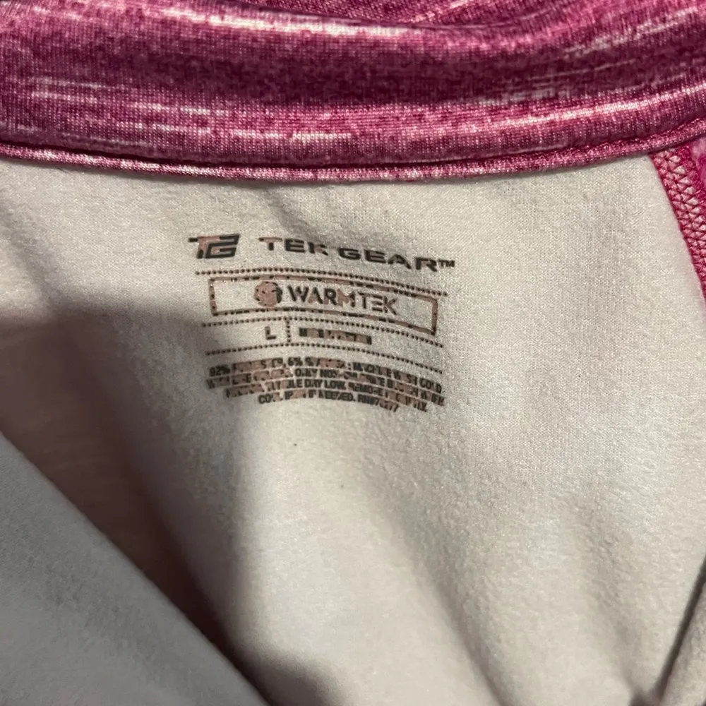 Women’s Tek Gear Large Pink Quarter Zip Jacket - Image 3