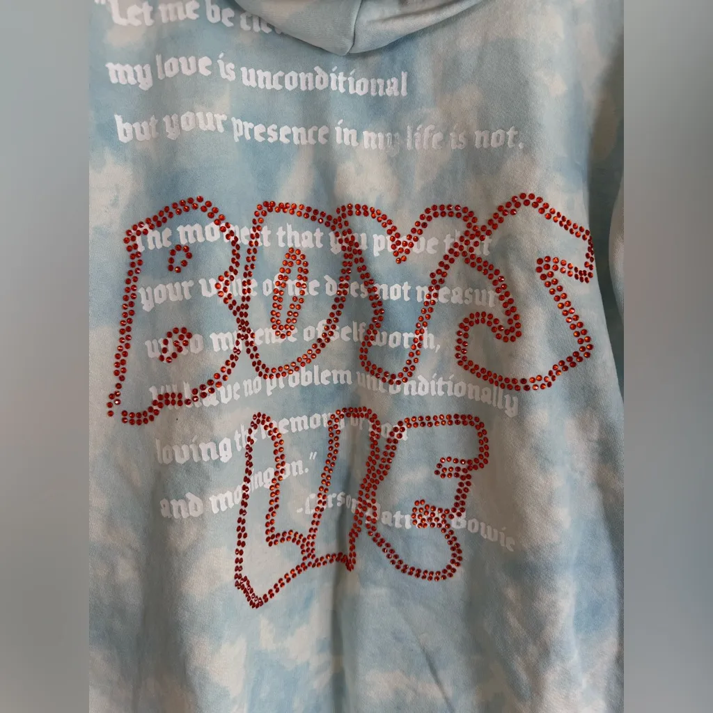 Boys Lie Tie Dye Twofer Remix Sweatshirt Onesize Sold Out Limited Edition $280 - Image 10