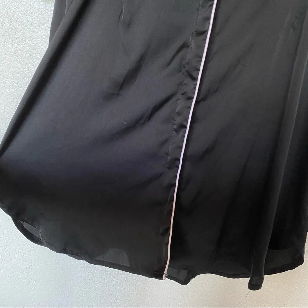 bebe Contrast Trim Loungewear Shirt Dress Size XS - Image 6