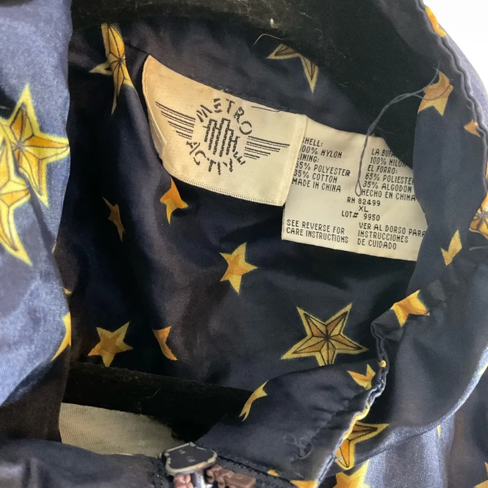 METRO ACTIVE Vintage Starry Night Women's Jacket size X - Image 2