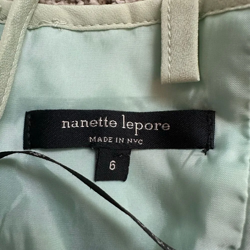 Nanette Lepore light green sleeveless a-line midi dress size 6 - Image 8