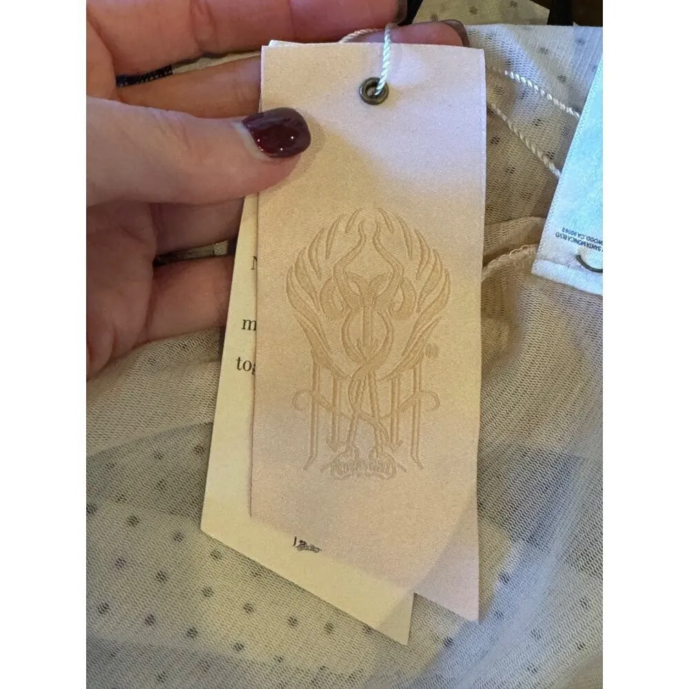 HAH Hot As Hell Bodysuit Women‎ Small Black White Polka Dot Heavy Knecking NWT - Image 15