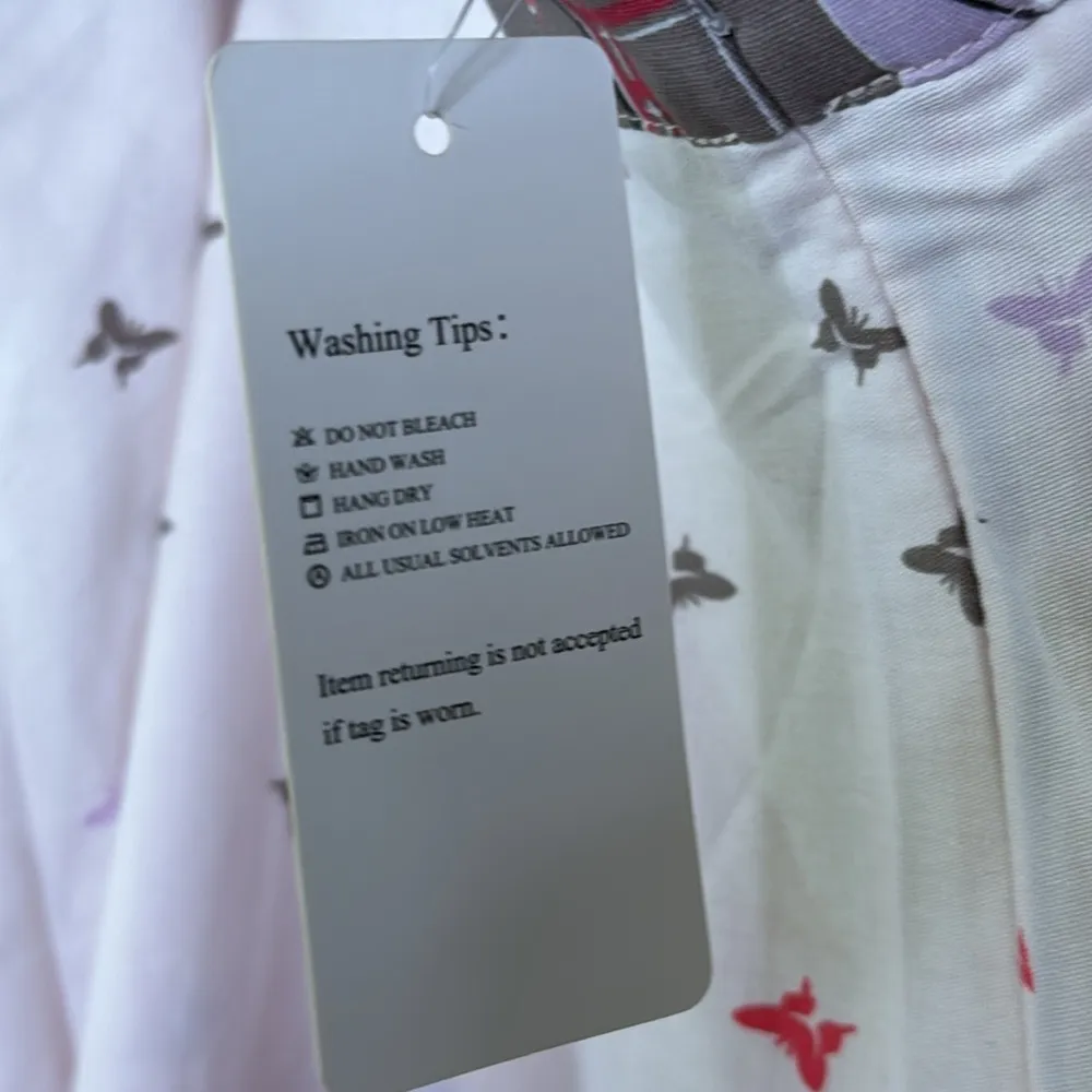 NWT Musever Pink Cherry Blossom Printed Fit Flare Skirt Size undefined - Image 4