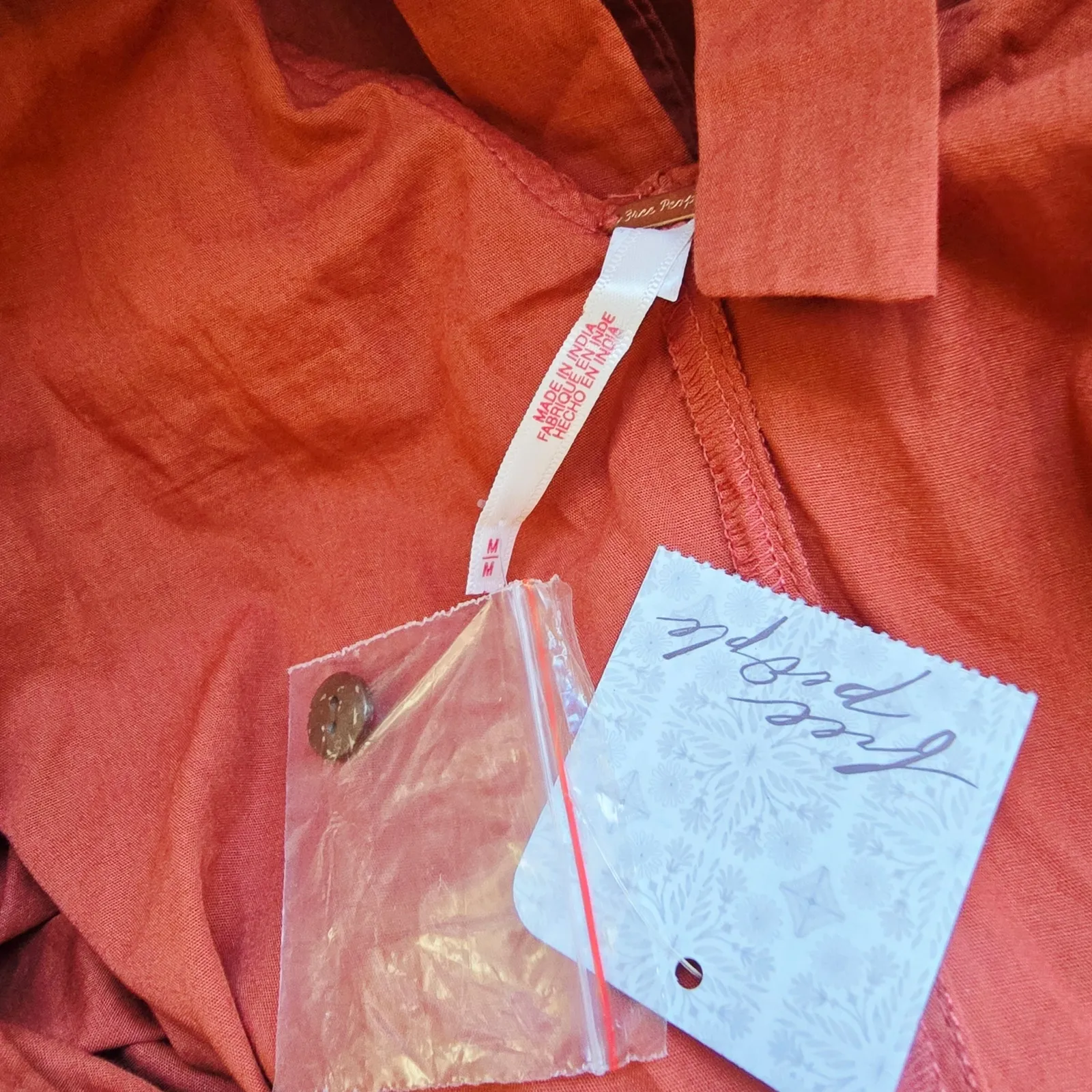 NWT Free People Endless Summer Darling Romper Dress Cotton Solid Playsuit Size M - Image 10