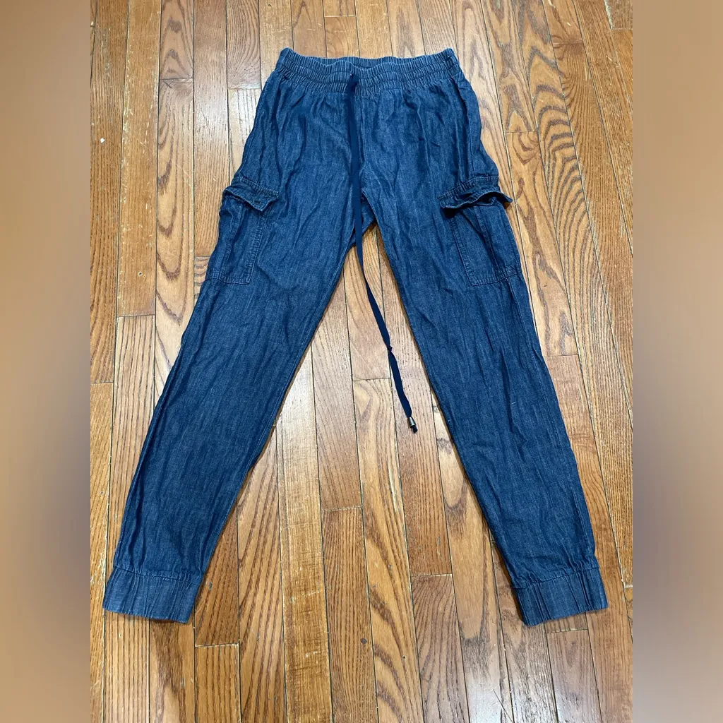 Wax Jean Dark Denim Joggers - Image 10
