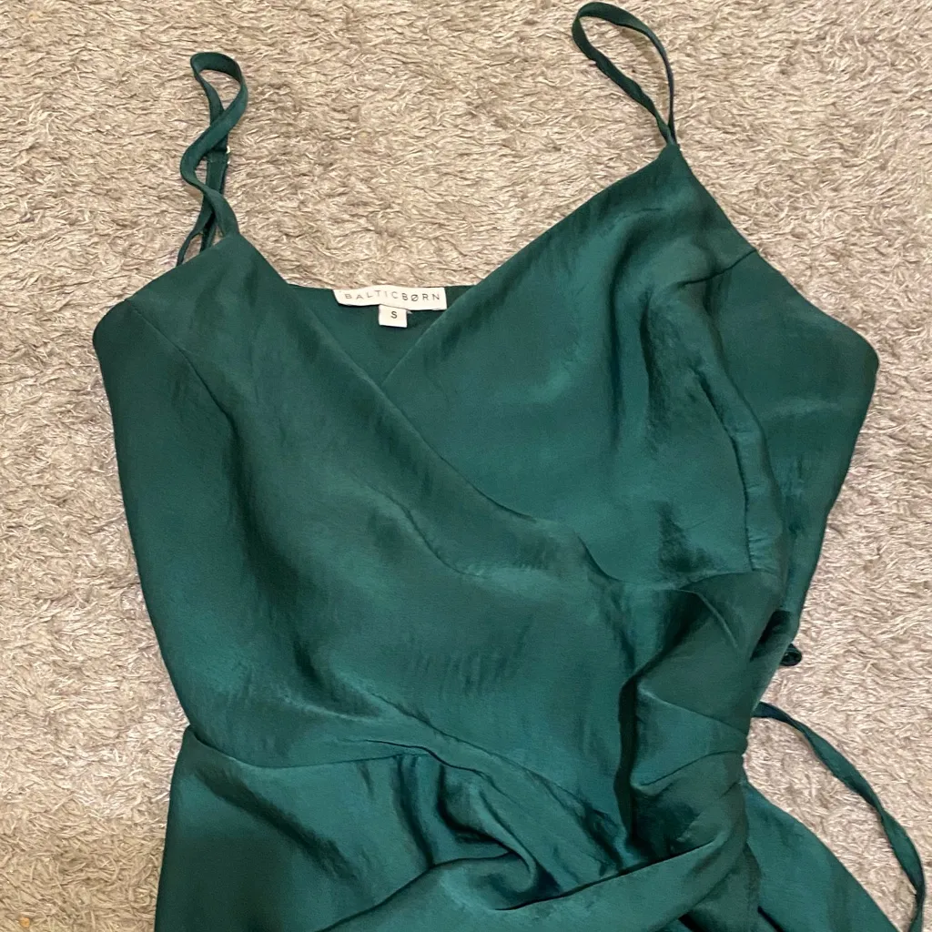 Baltic Born Asymmetrical Emerald Dress - Image 3