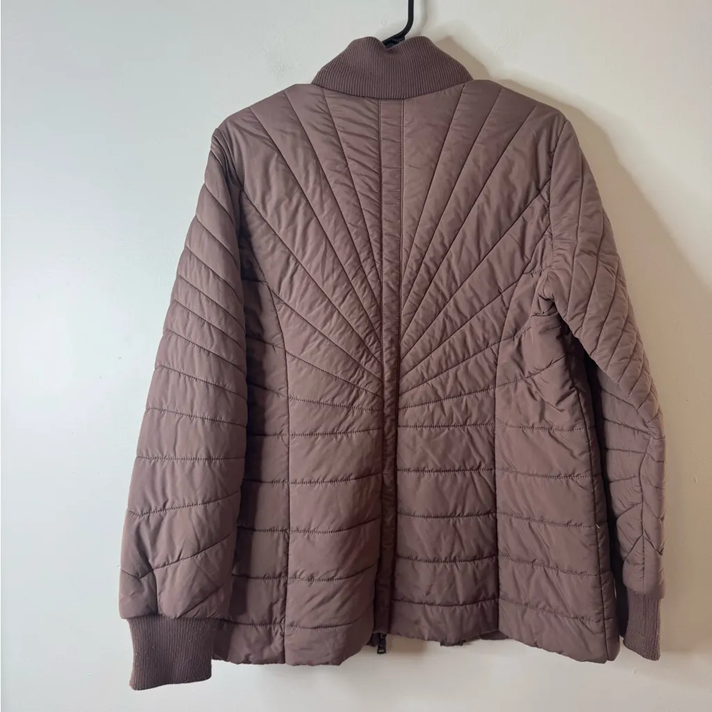 Bernardo  Sleek Rays Puffer Jacket Large Peppercorn - Image 10