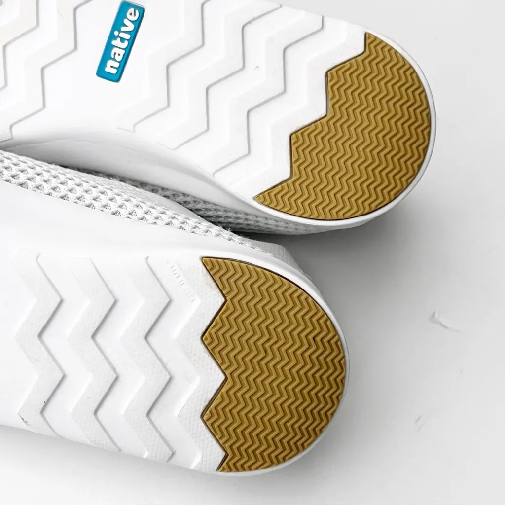 NATIVE White Mercury 2.0 Liteknit Lace Up Tennis Shoes Sneakers Size 6 - Image 7