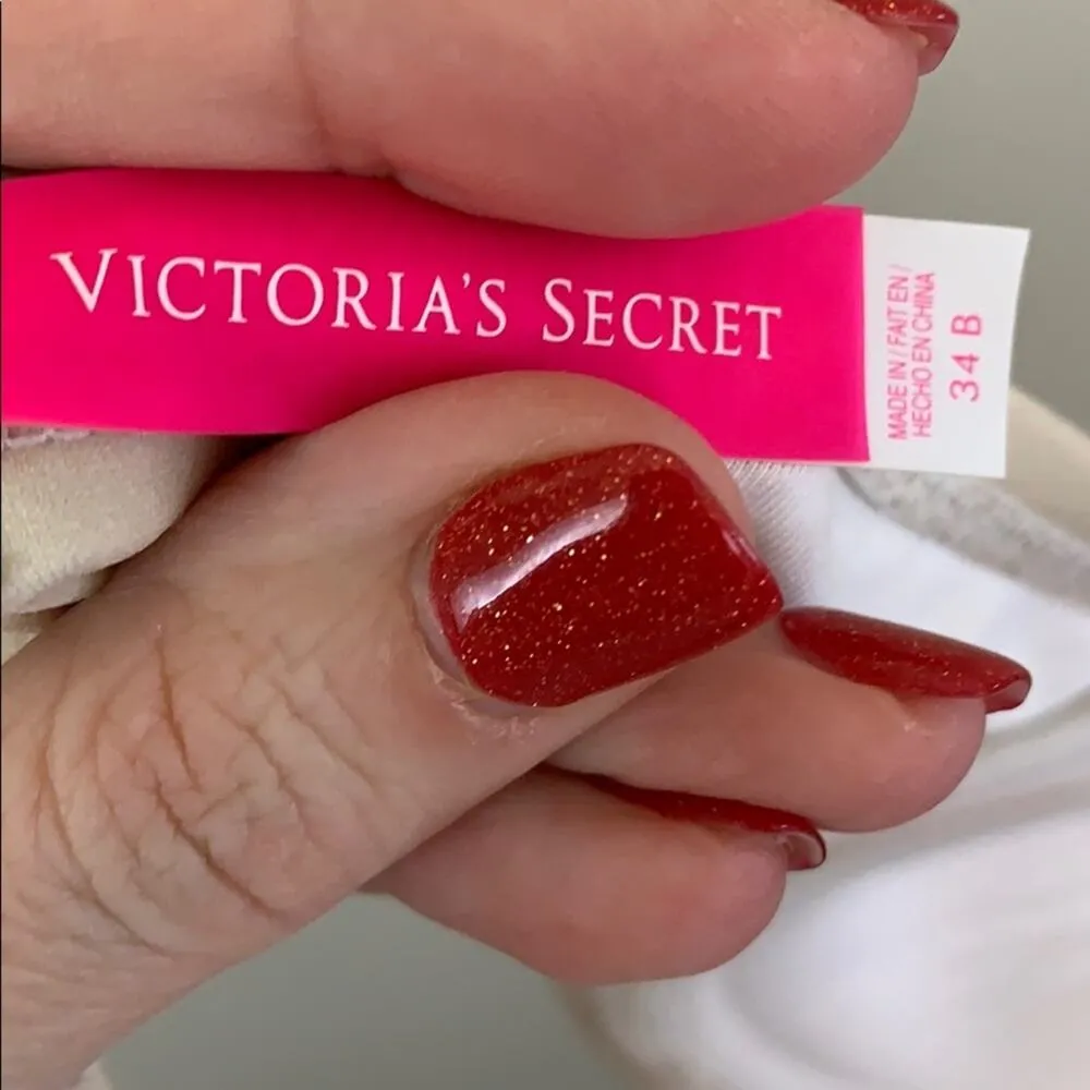 Victoria’s Secret Tan Airbrushed Tropical Flower Strapless Padded Bikini Top - Image 2