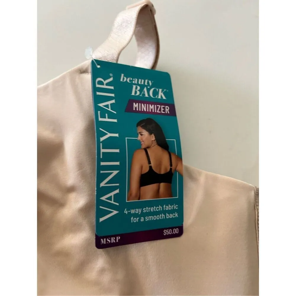 NEW Vanity Fair Back Smoothing Minimizer Bra Non Padded Cups 38DD $50 - Image 4