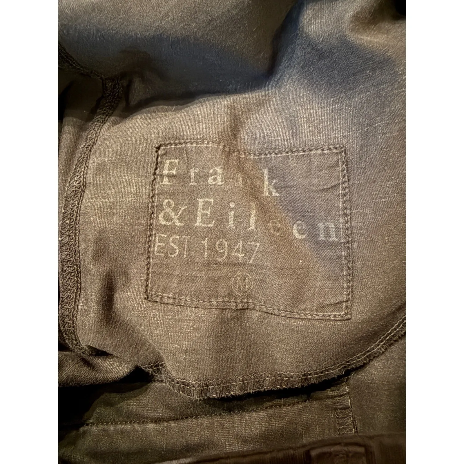 Frank & Eileen Murphy Cropped Trouser Pants Size Medium Black Stretch Slim Fit - Image 5