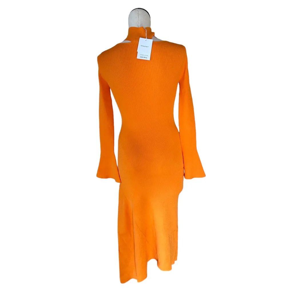 NWT & OTHER STORIES X Anthropologie Fitted Keyhole Midi Dress - Image 10