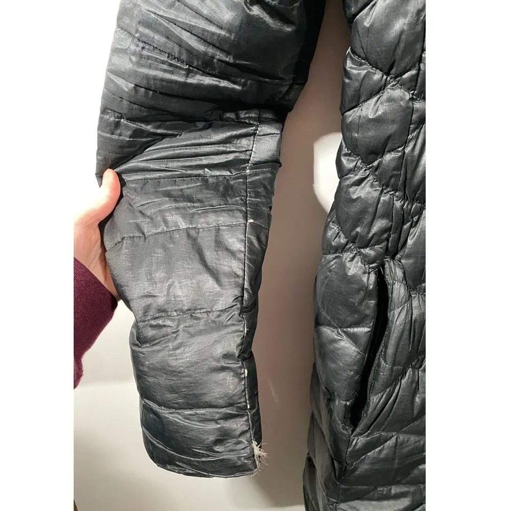 Nike Cascade Hooded Tech Down Puffer Black Quilted Coat Women's Medium - Image 5