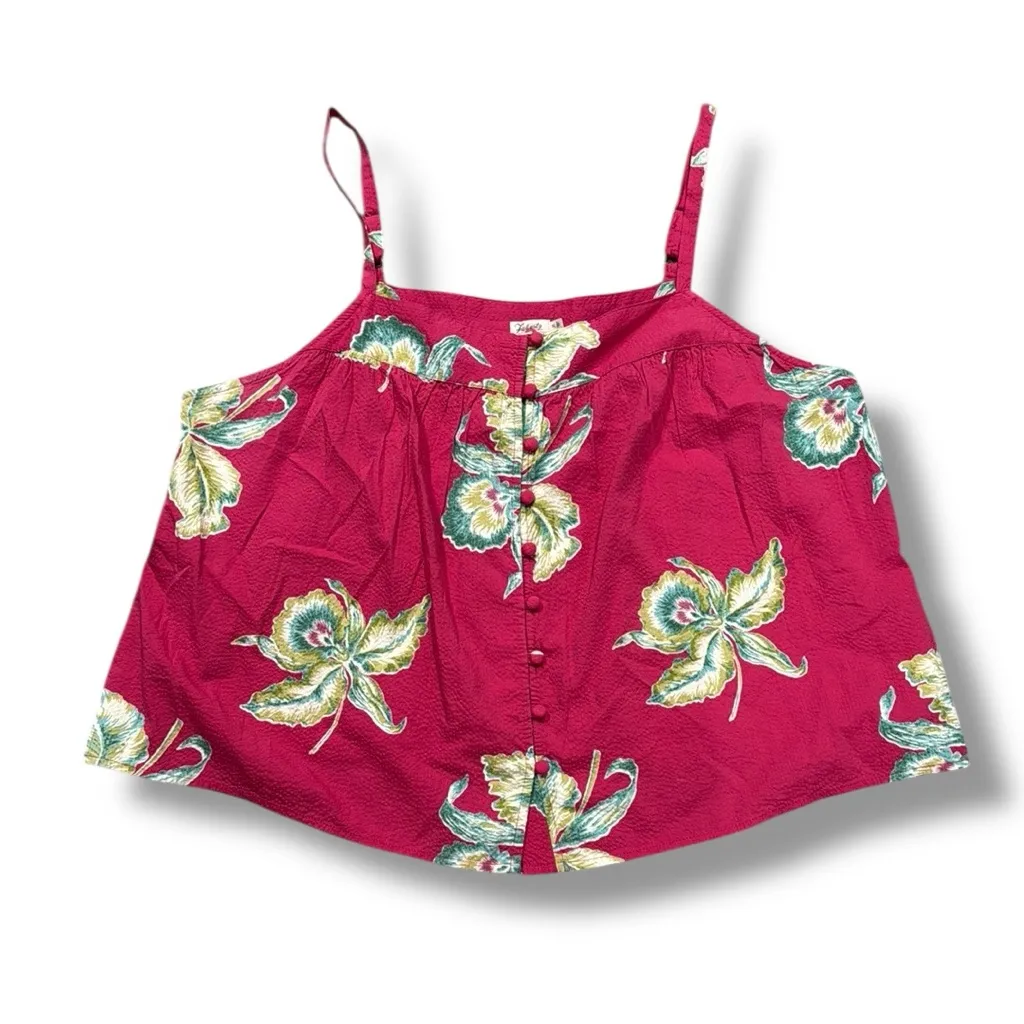 Faherty Marina Seersucker‎ Top Size XL - Image 3