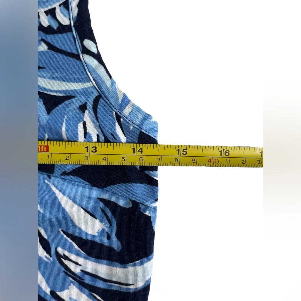 Lilly Pulitzer NWOT Women's Sleeveless Merrill Tank Top Blue Buttons Size XXS - Image 9