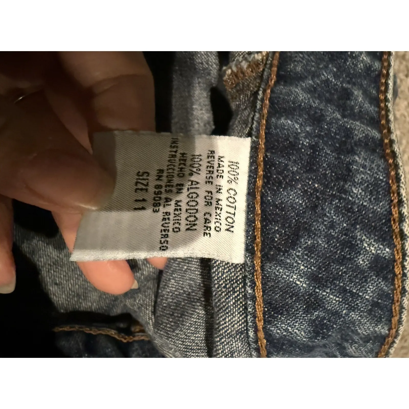 Vintage L.e.i Jeans Y2K 90's Skater Cargo Shorts Sz 11 Mall - Image 9