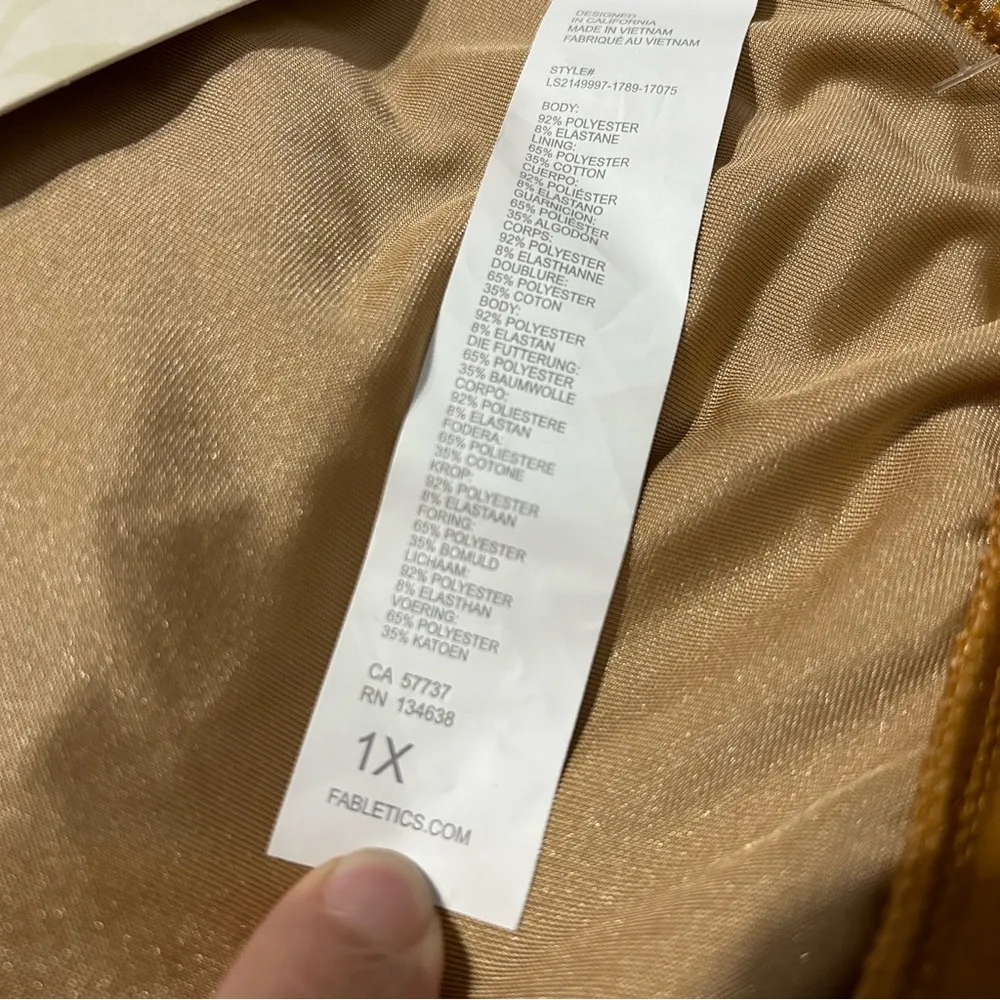 Fabletics  Donna Velour Hoodie Jacket - 1X (16-18) - Image 5