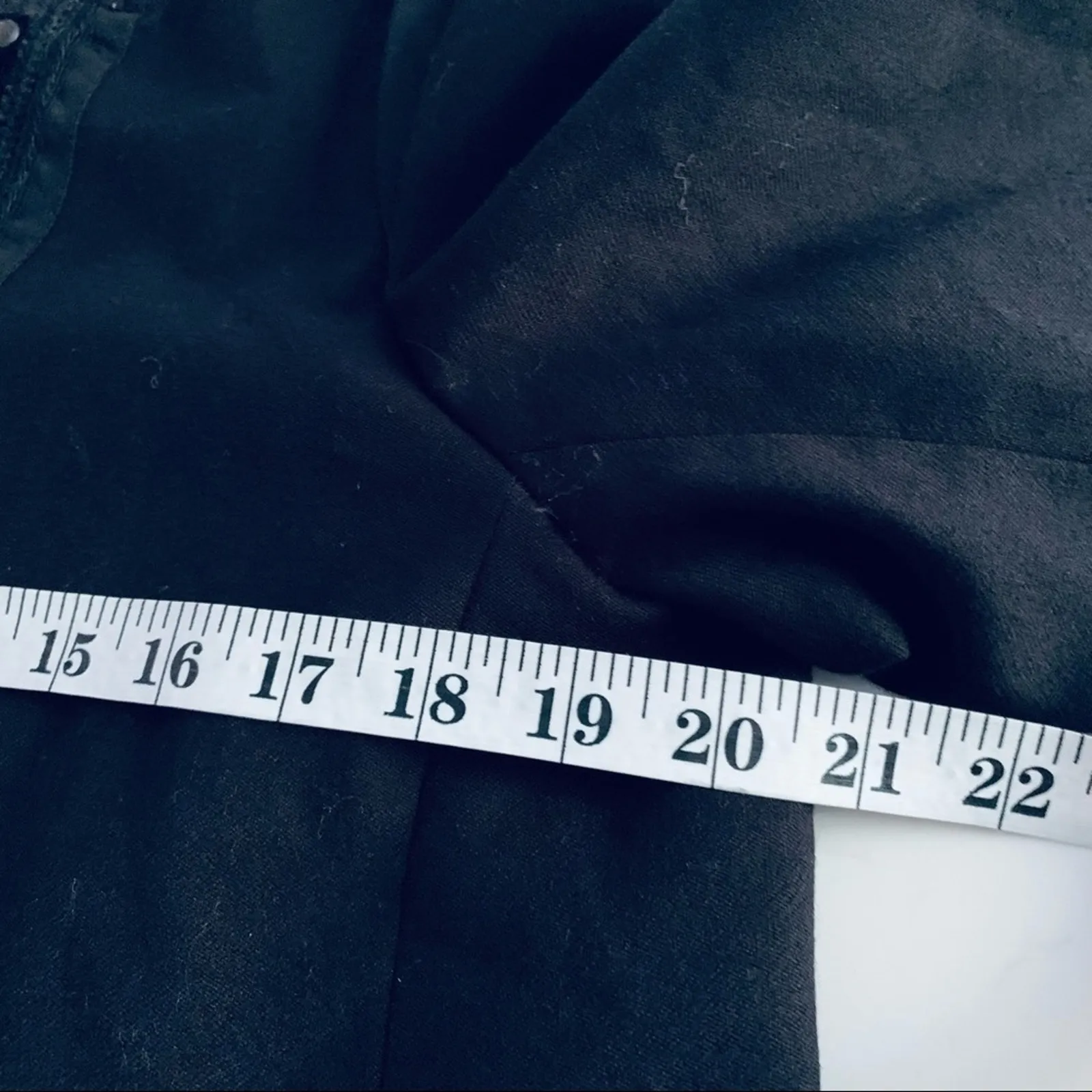 Zara Womens Black Studded Front 100% Wool Blazer Jacket Size XL - Image 6