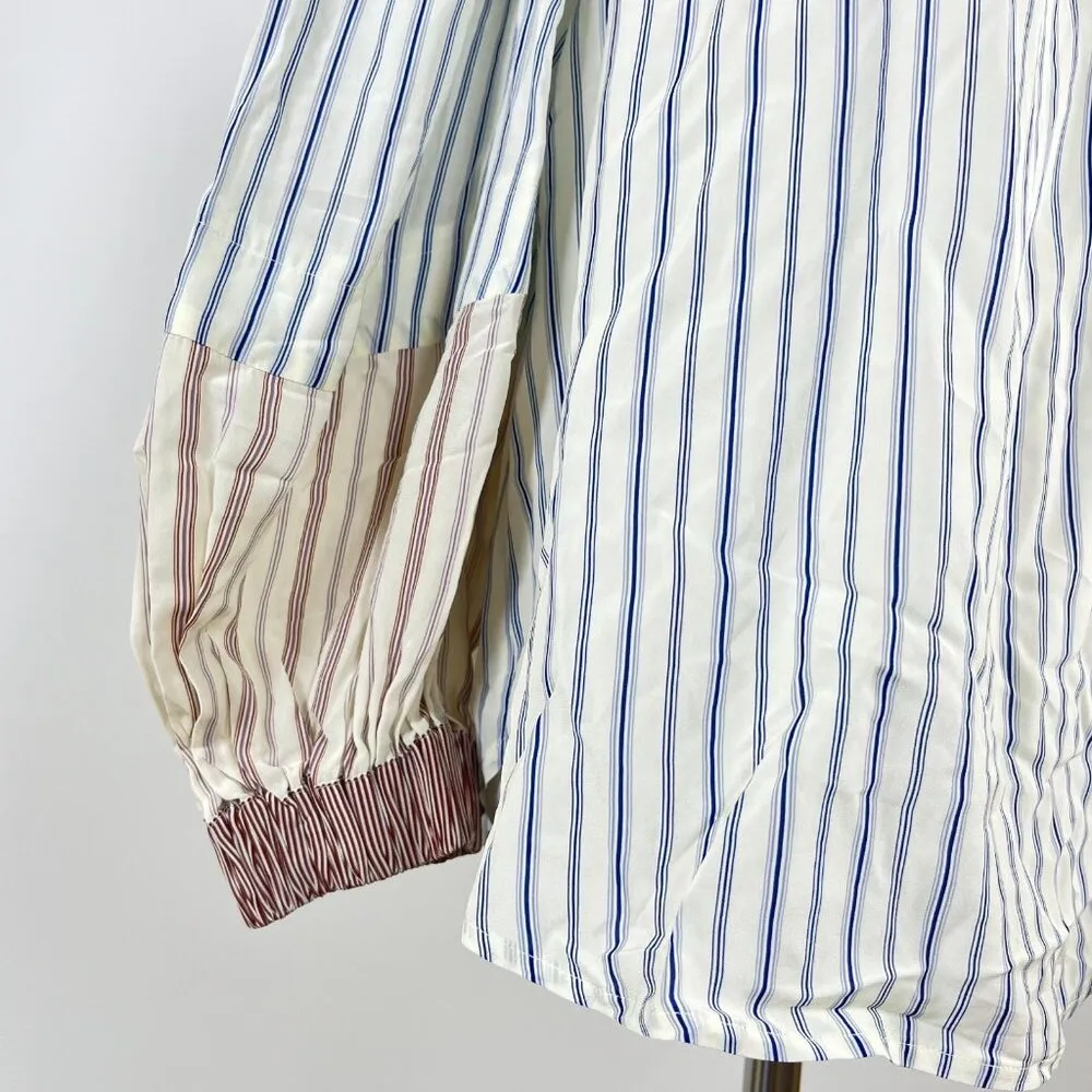 $455 NOWT See By Chloé Floral Stripe Top Blouse Size 38 - Image 6