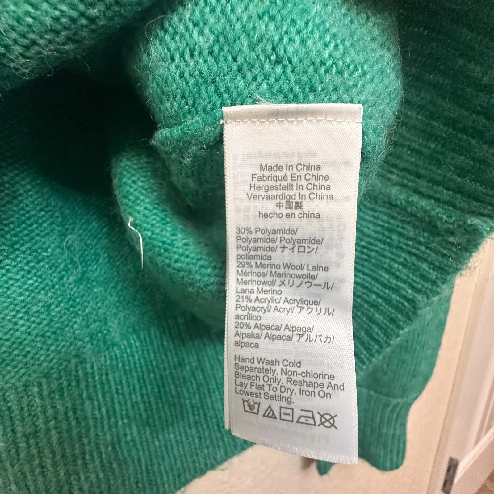 NWOT J Crew Relaxed Pullover Sweater Kelly Green Size S - Image 8