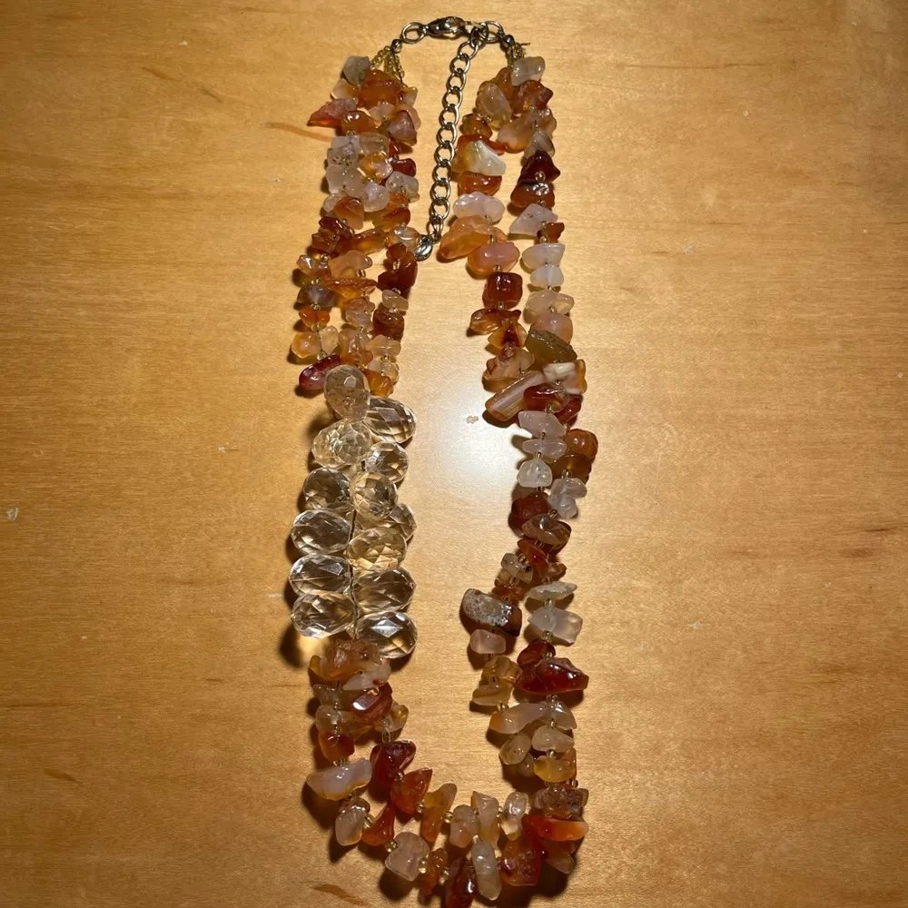 Ann Taylor Carnelian Chunky Necklace - Image 14