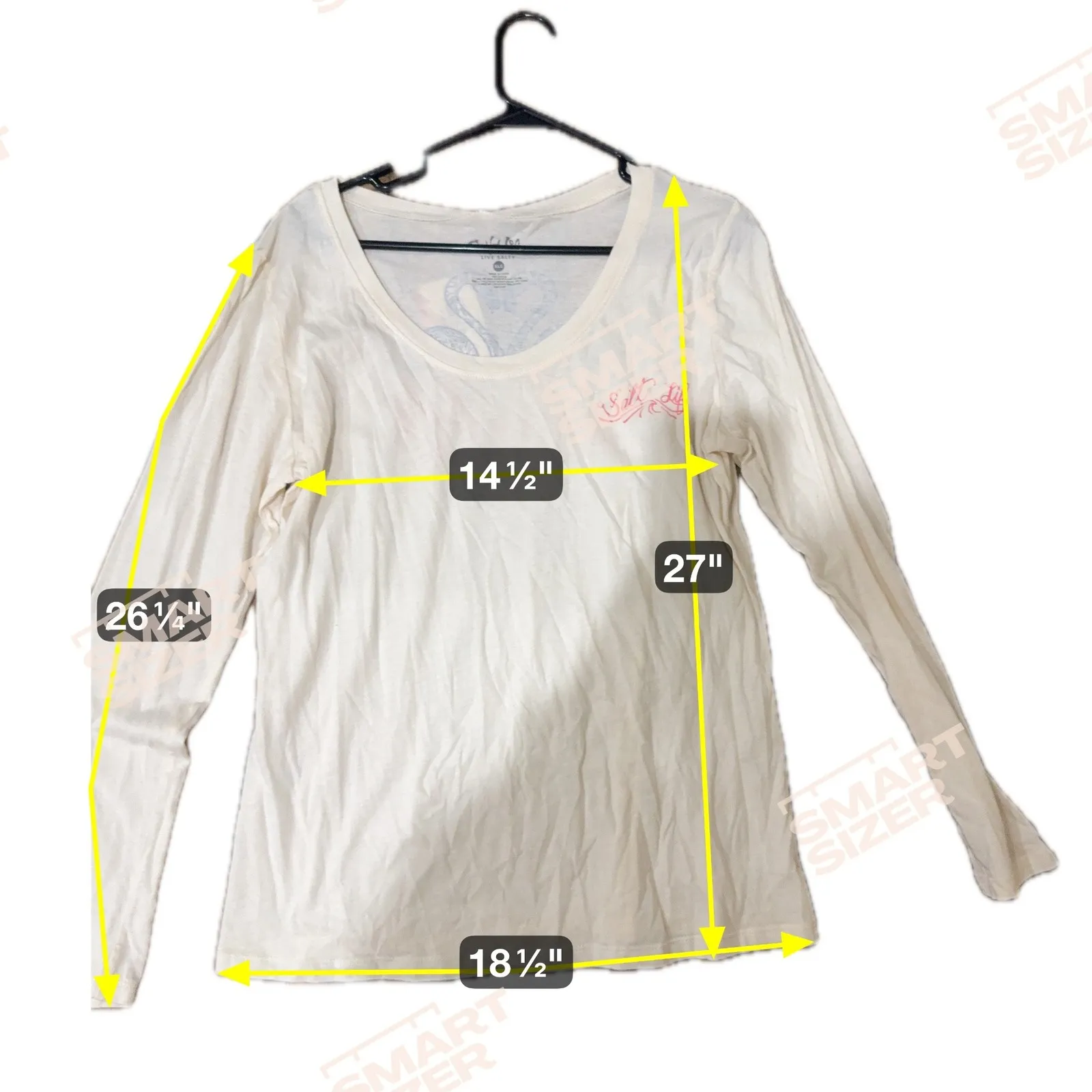 Salt Life Womens XLG White‎ Long Sleeve T-Shirt Flamingo Graphic Live Salty - Image 6