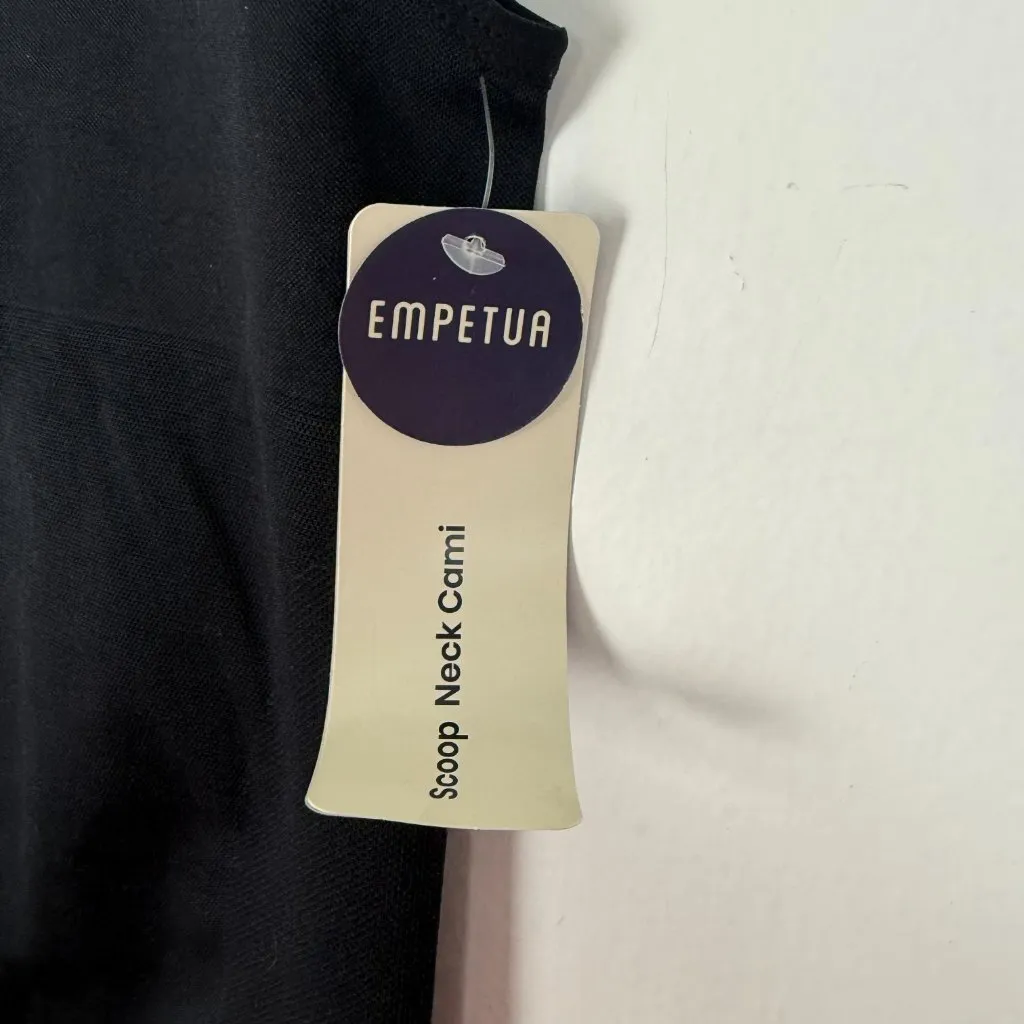 NWT Shapermint Empetua Scoop Neck Cami Tank Top Black Size Large L NEW - Image 5