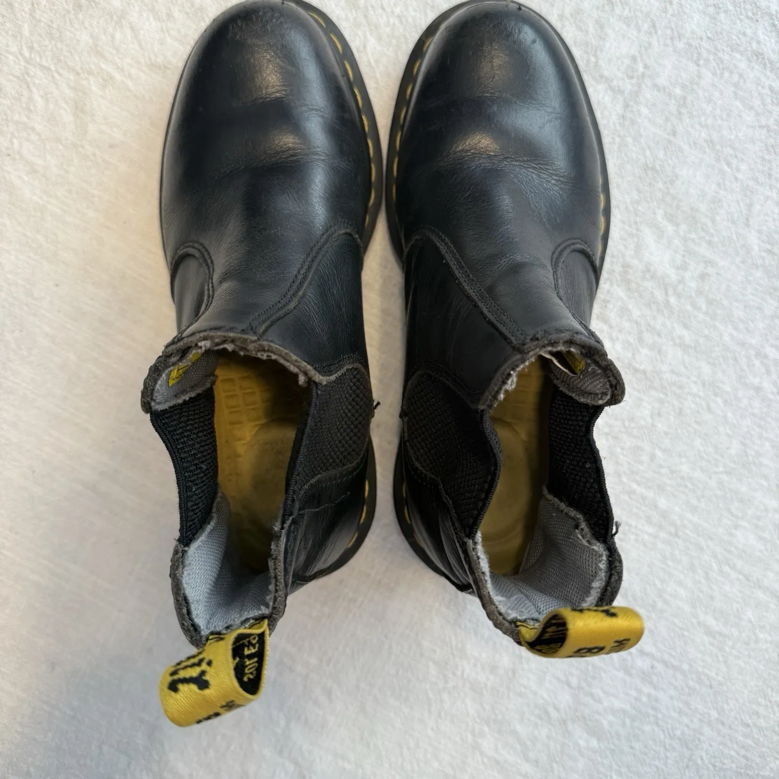 Dr. Martens Women's Arbor Steel Toe Boots Black Leather Size 6 Lace Up SDM/360 - Image 2