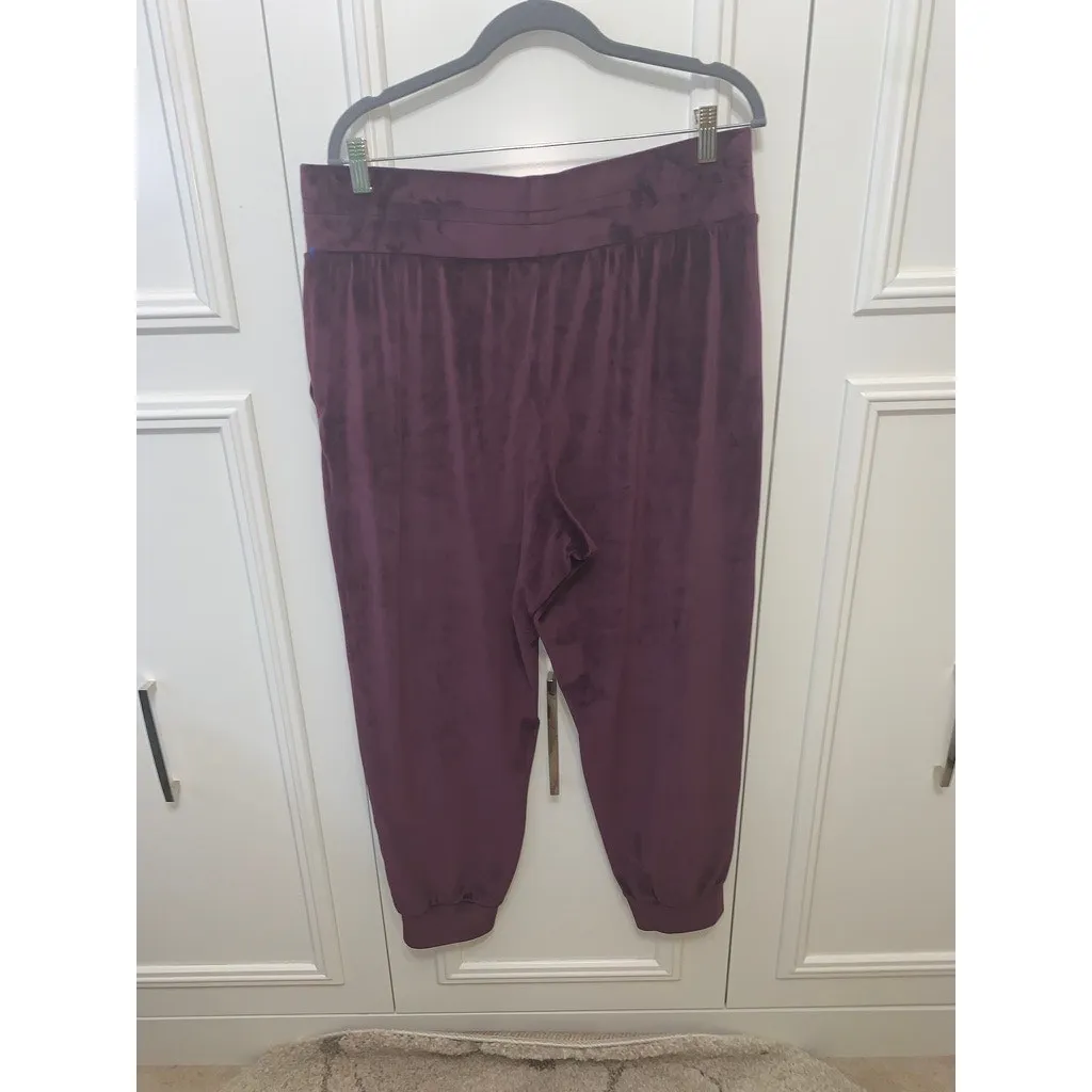 Victoria's Secret‎ Women's XL Purple Velour Jogger Pants Casual - Image 7