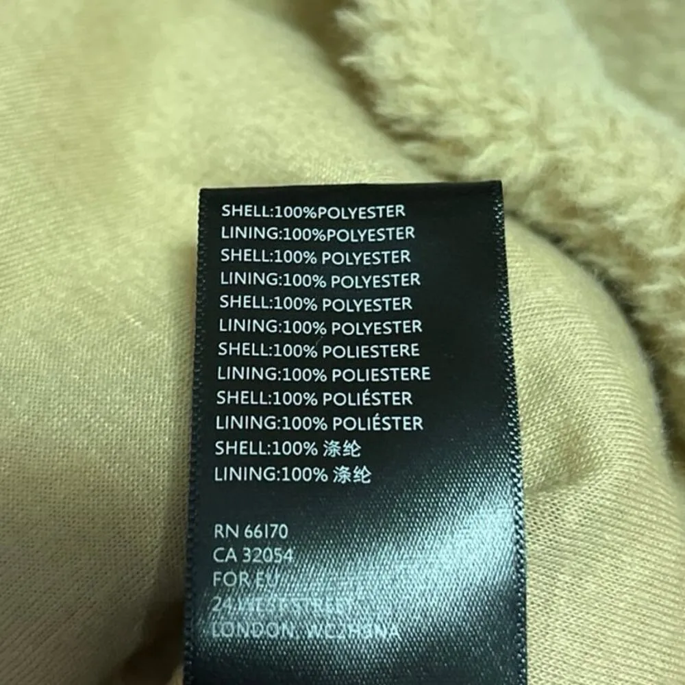 Urban Outfitters Sheila Beige Faux Fur Zip Up Teddy Jacket Coat Sweater Top XS - Image 5