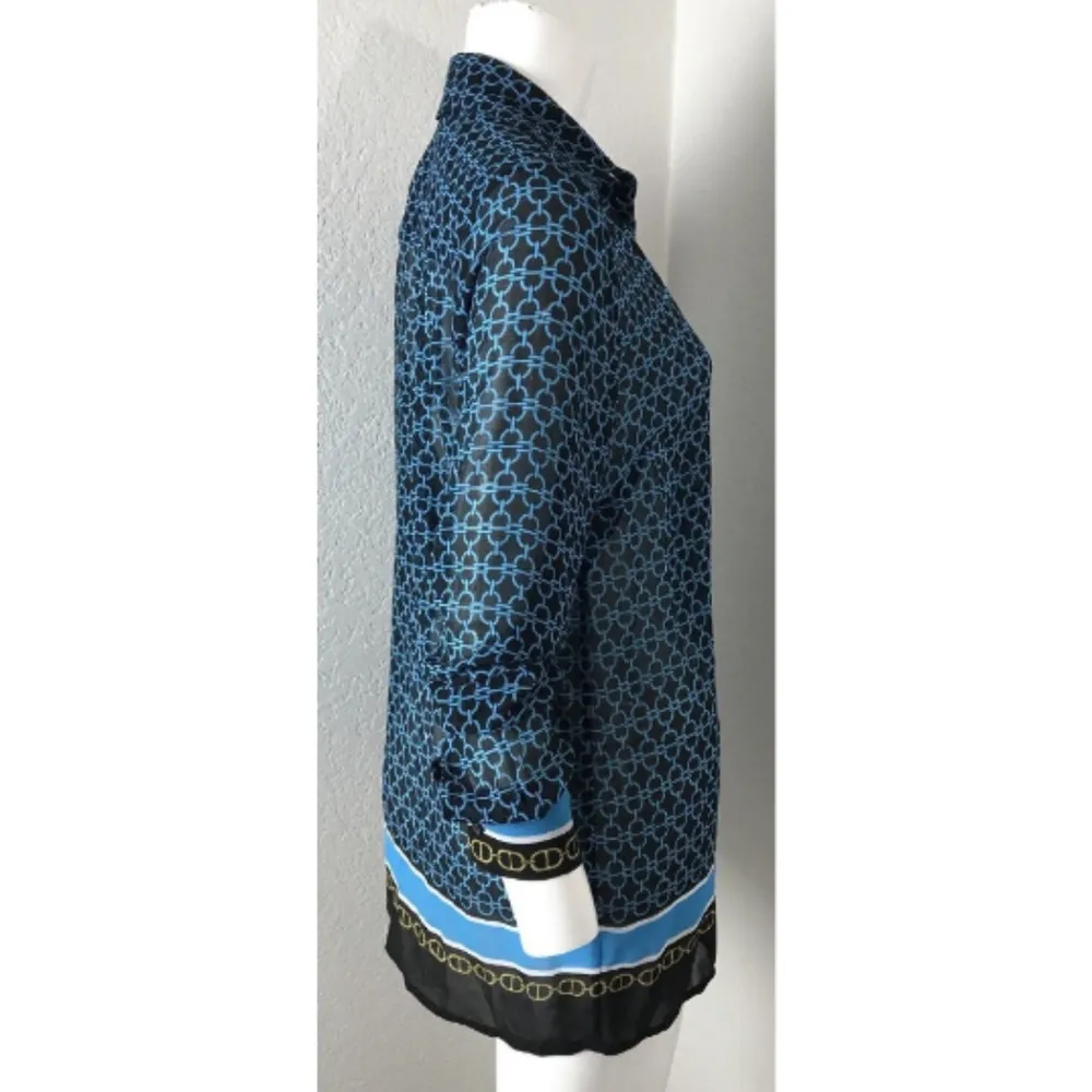 Michael Kors MK Women's sheer Button Down Top - Image 4