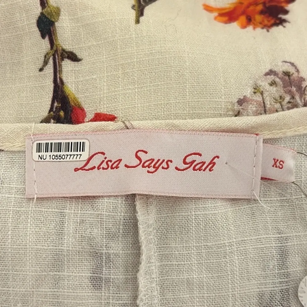 Lisa Says Gah X Free People Leila Floral Dress NWT Size XS - Image 9