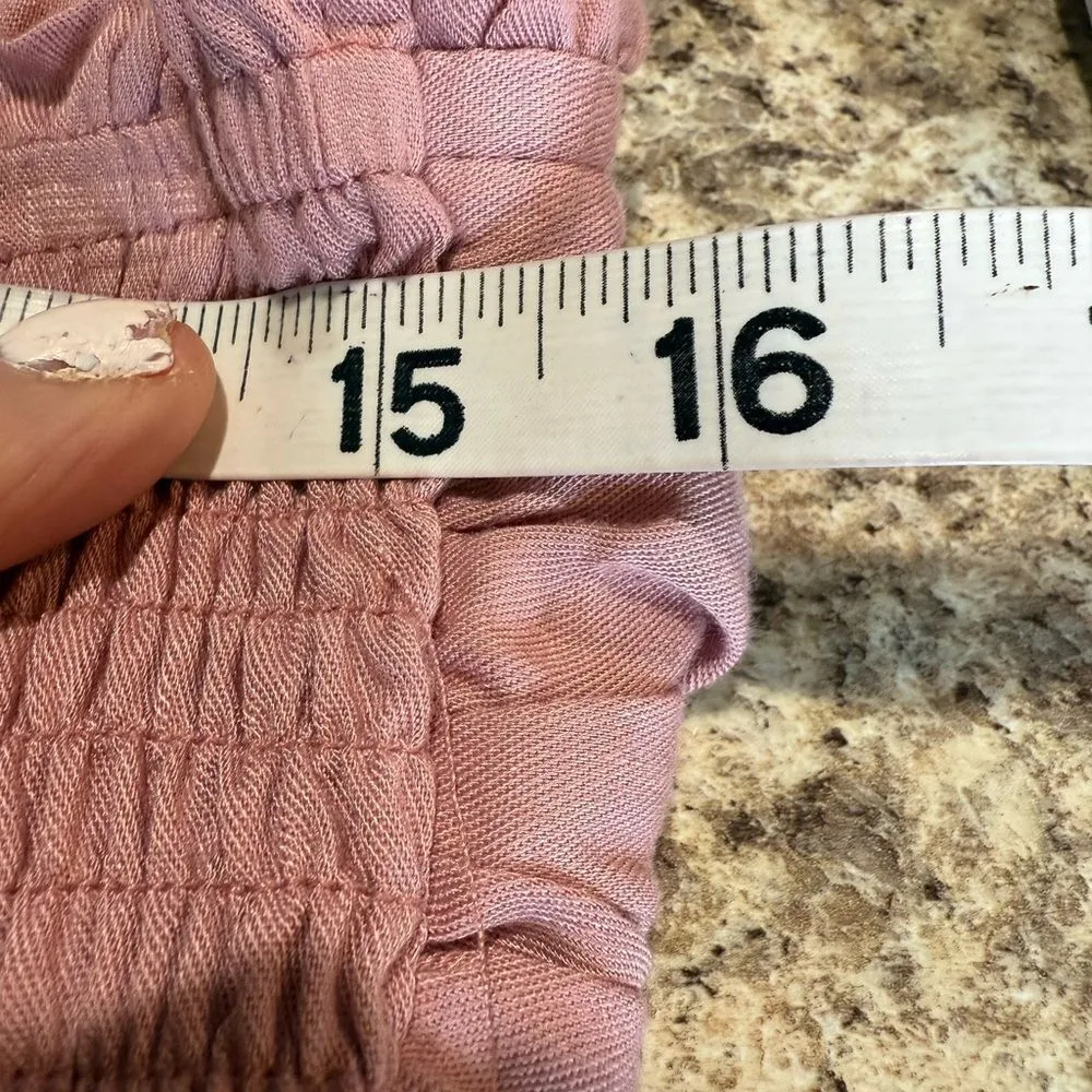 Peach Strapless Mini Dress - Image 7