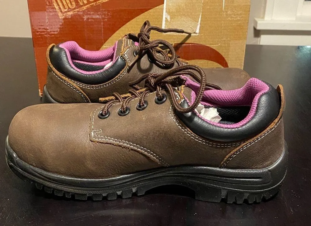 Avenger A7164 Foreman Oxford leather utility work shoe composite toe 6.5 wide Brown Size undefined - Image 4